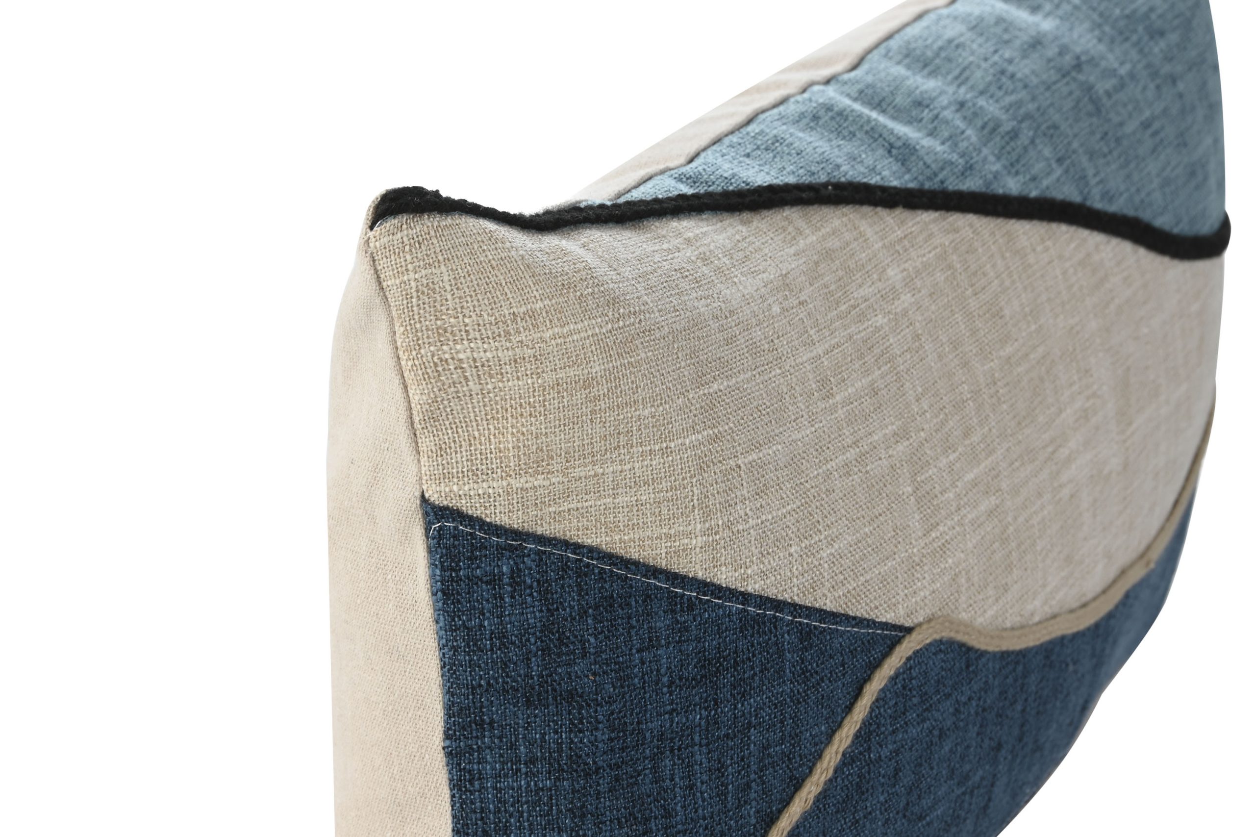 Almofada Decorativa Algodão/Poliester - Ondas Azul