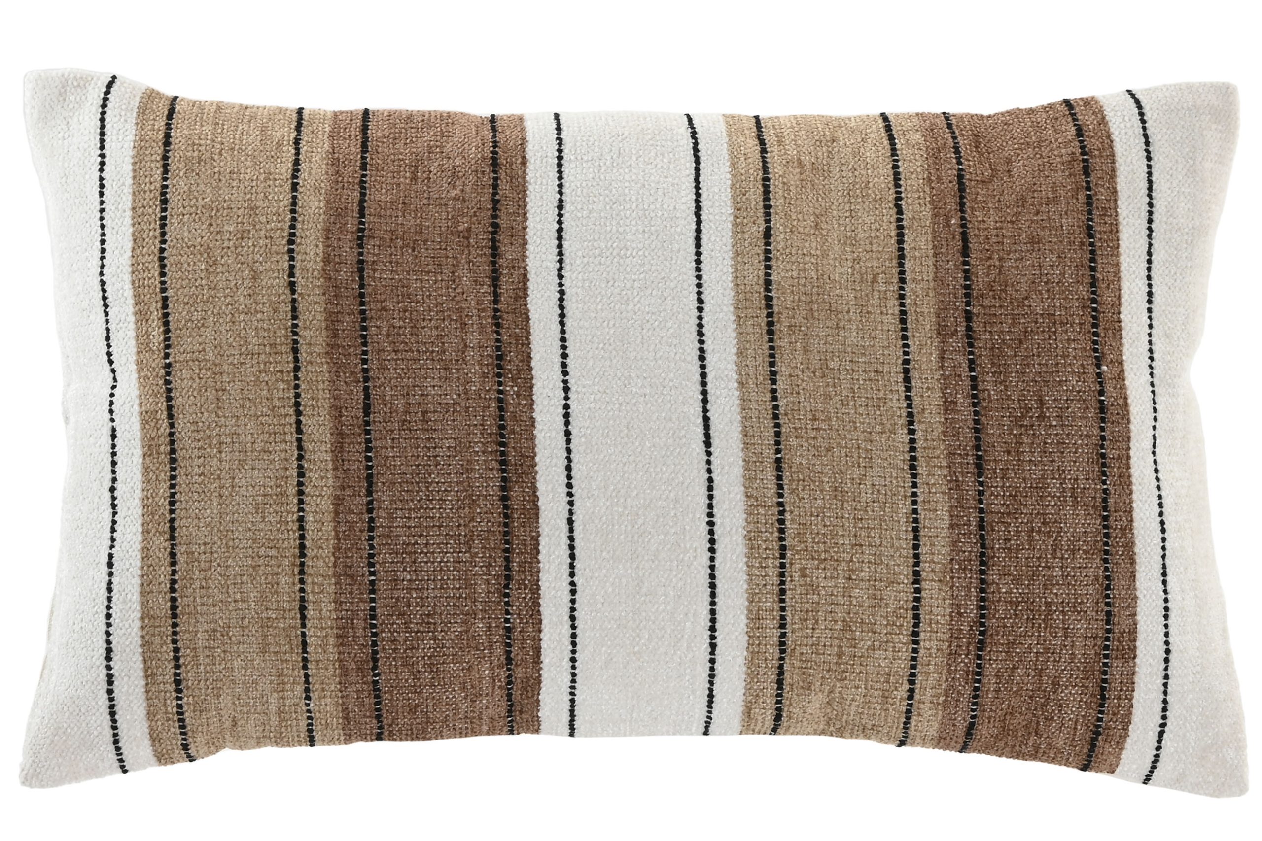 Almofada Decorativa Algodão e Veludo Camel e Bege