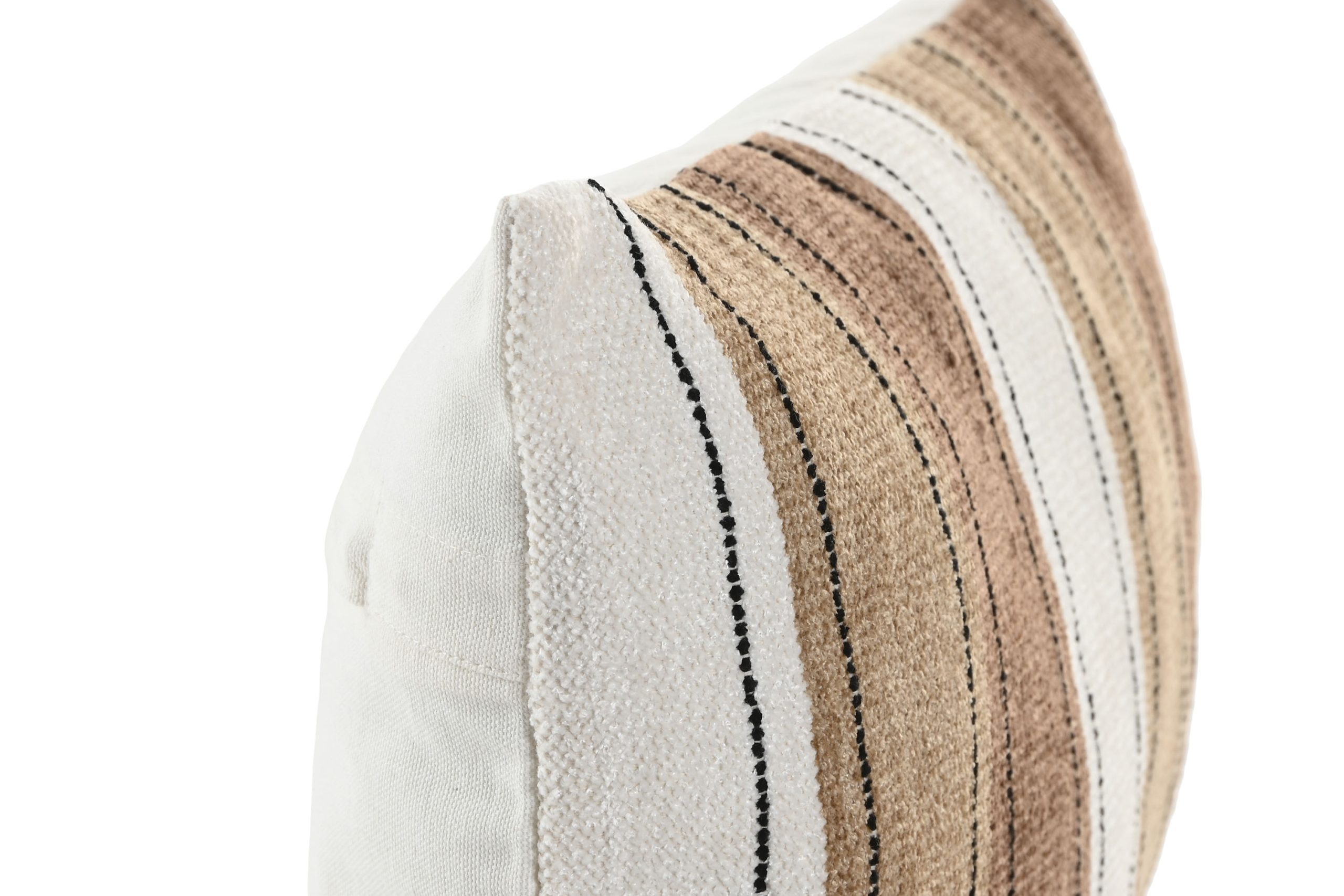 Almofada Decorativa Algodão e Veludo Camel e Bege