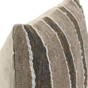 Almofada Decorativa Algodão Veludo Cinza e Bege Bonita almofada decorativa em algodão, tons cinza e bege