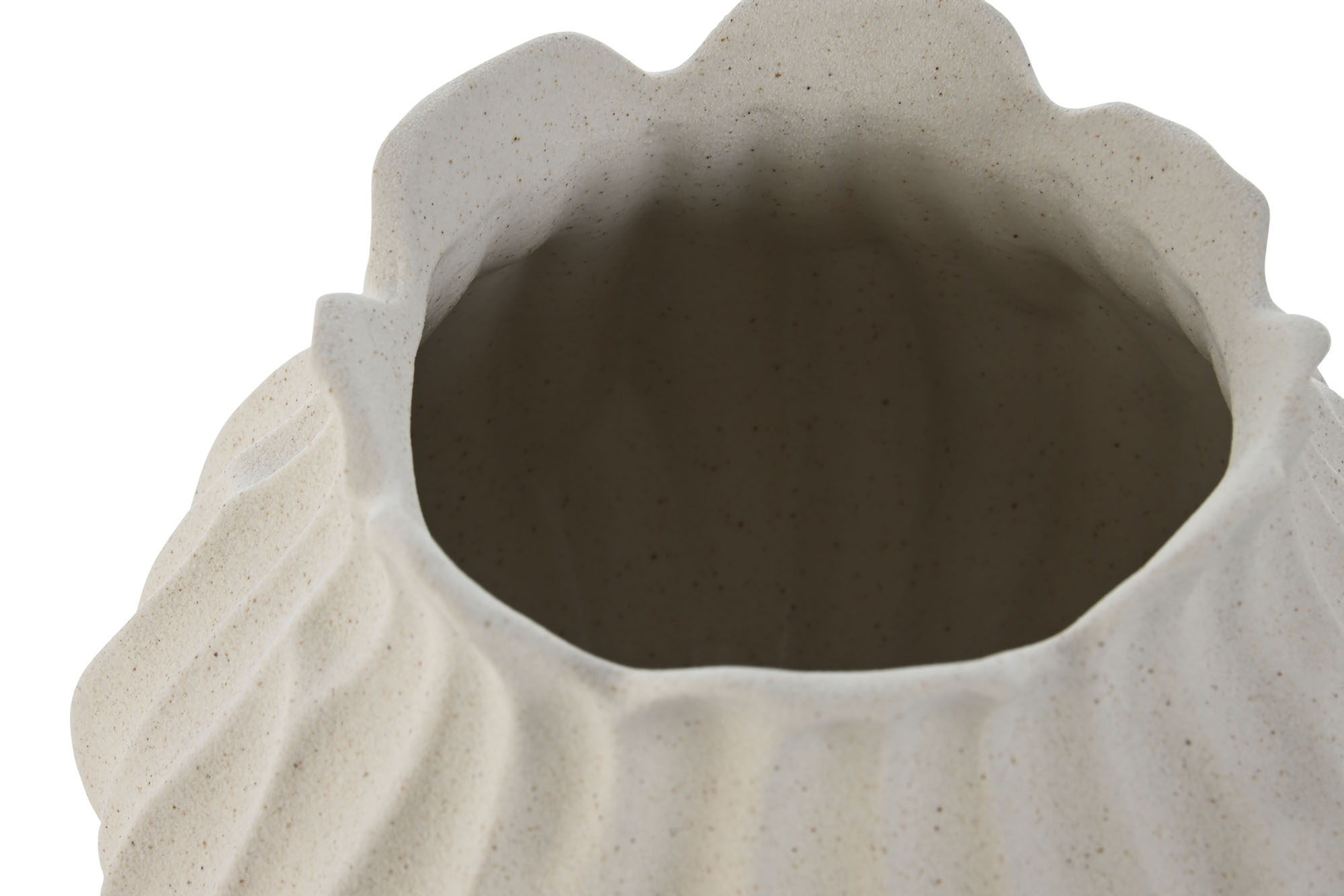 Jarra/Centro Porcelana - Textura Branco