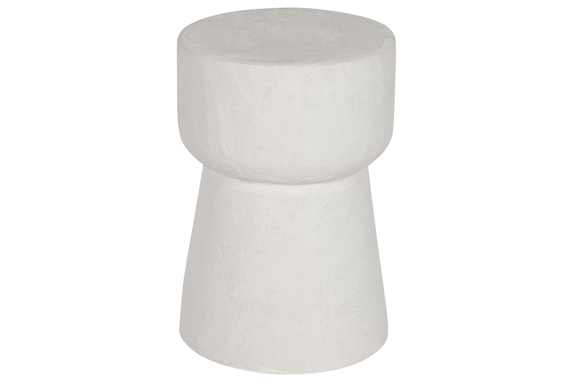 Mesa Apoio Resina - Branco Texturado