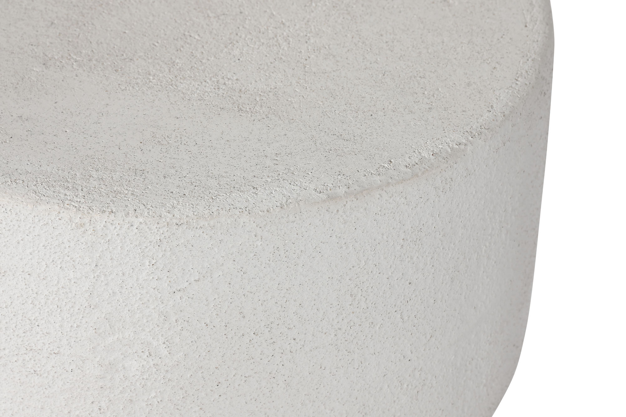 Mesa Apoio Resina - Branco Texturado