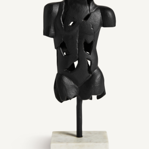 Busto Homem Bonito e distinto busto com base em mármore e busto em alumínio