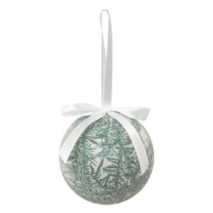 Pendente Bola Geada Verde Bonita bola pendente para árvore de natal Em poliestireno
