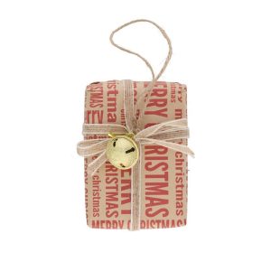 Pendente Presente Laço Bonito e original pendente presente para árvore de natal Em Papel/Poliester