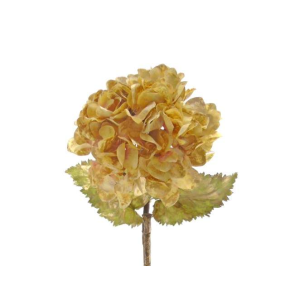 Pé de Flor - Hortência Dourada Bonito e elegante pé de flor artificial com aspeto e toque natural
