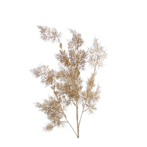 Pé de Folhagem Dourado/Champanhe - 1 Bonito pé de flor em dourado champanhe, artificial