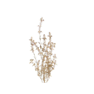 Pé de Folhagem Dourado/Champanhe – 4 Bonito pé de flor em dourado champanhe, artificial
