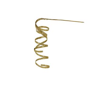 Haste Efeito Serpentina - Dourada Bonita e original enfeite para arvore de Natal ou até mesmo como decoração de arranjos florais