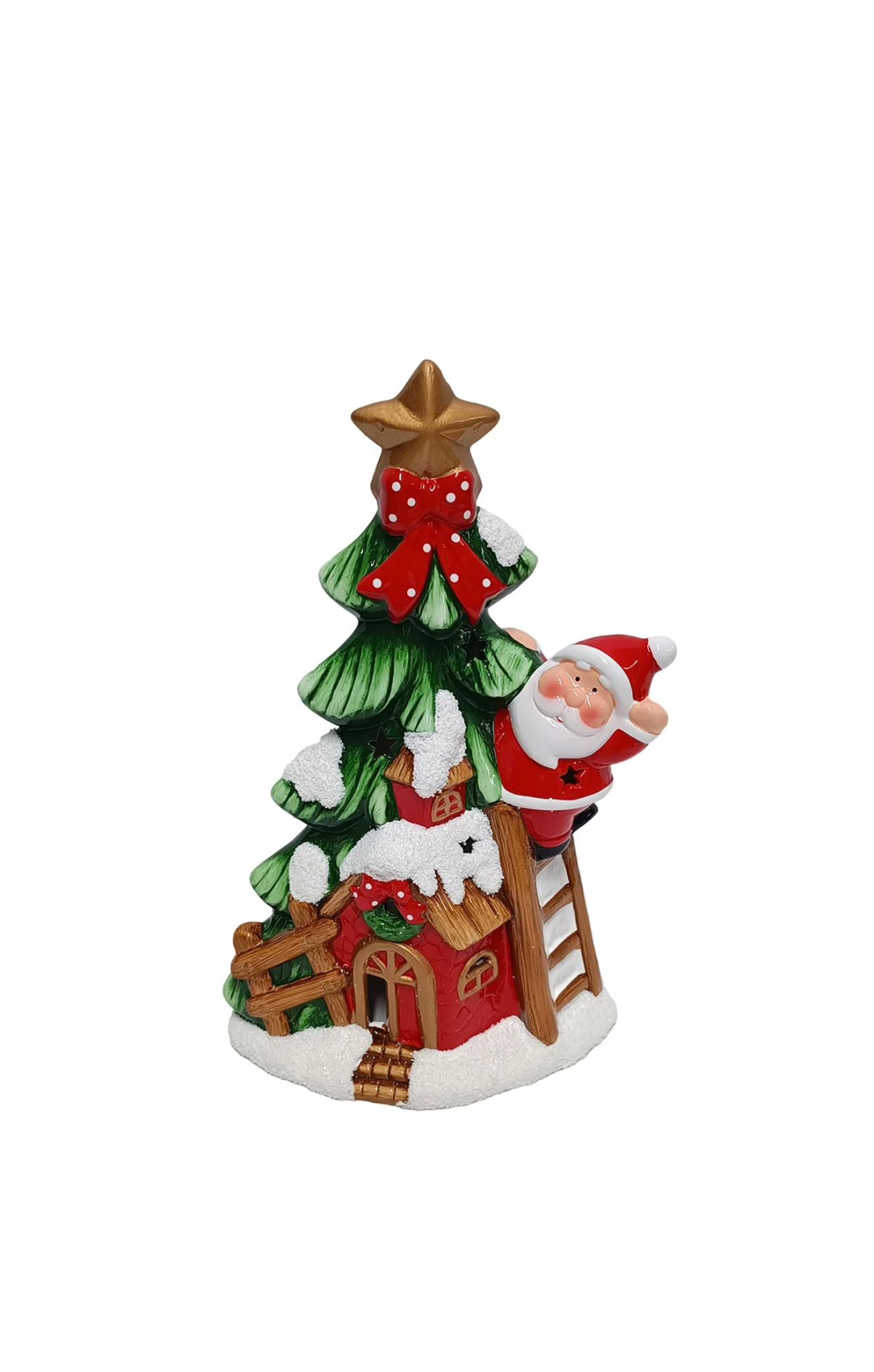 Árvore e Casinha Pai Natal - 32 cms
