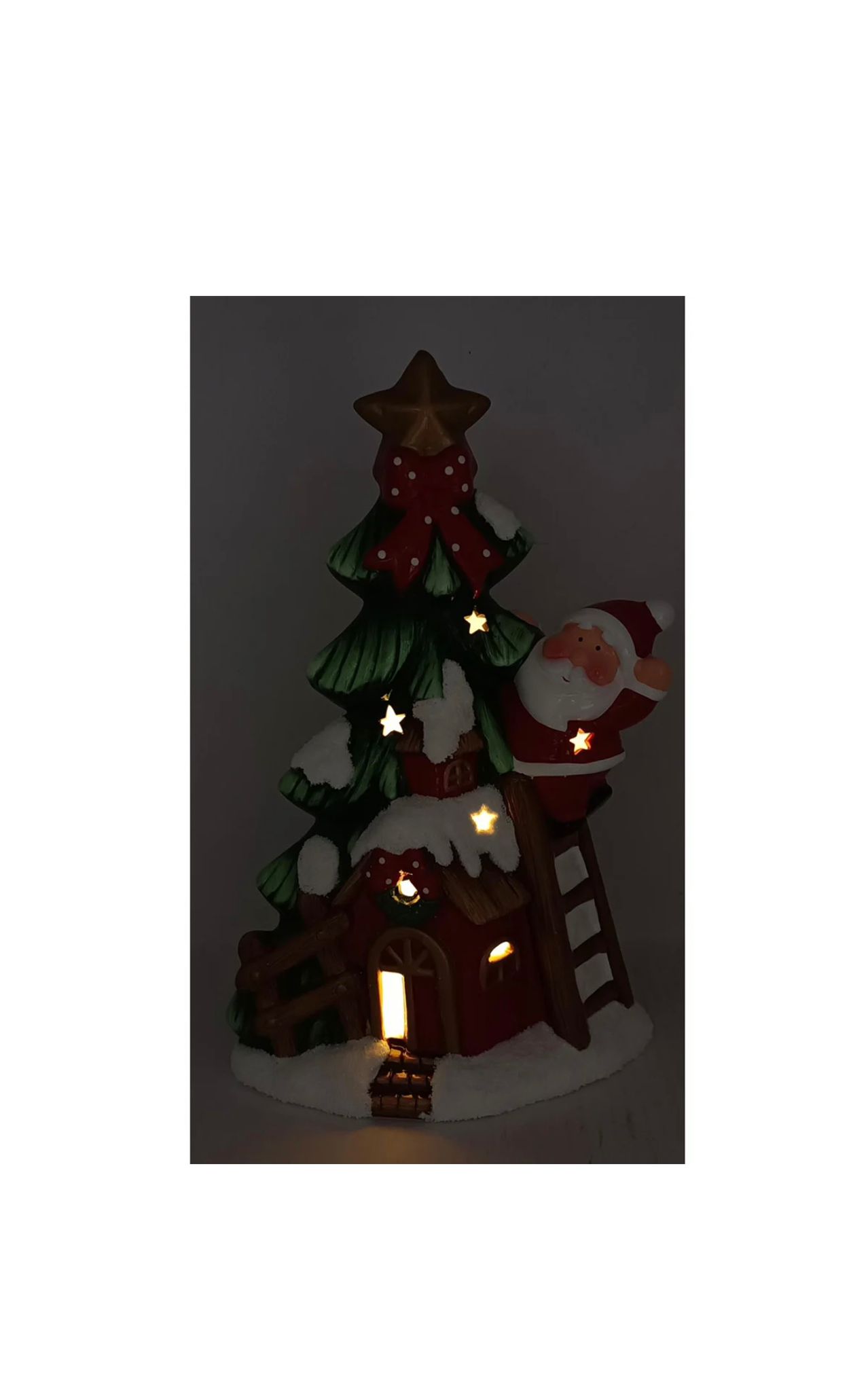 Árvore e Casinha Pai Natal - 32 cms
