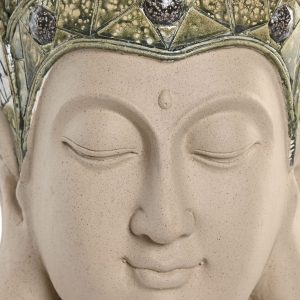 Cabeça Buda Fibra Vidro Bonita, original e grande cabeça de buda em cimento e fibra de vidro.