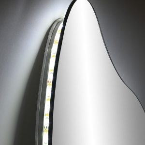 Espelho Orgânico com Led Bonito e original espelho com led num formato diferenciado