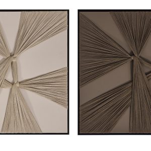 Conjunto 2 Telas com Moldura Bonito e original conjunto de telas com moldura. Cada tela mede 60X60 cms.